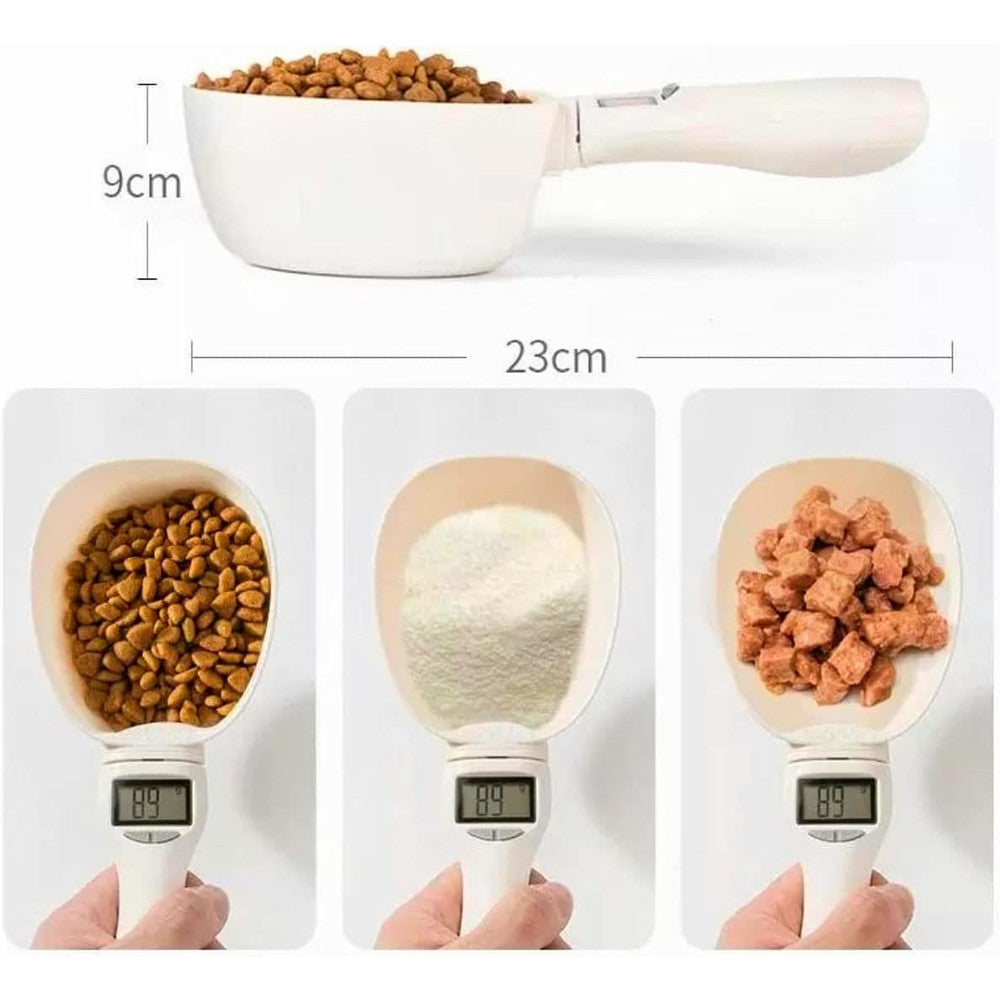 Cuchara Dosificadora de Alimentos para Mascotas – LCD Digital